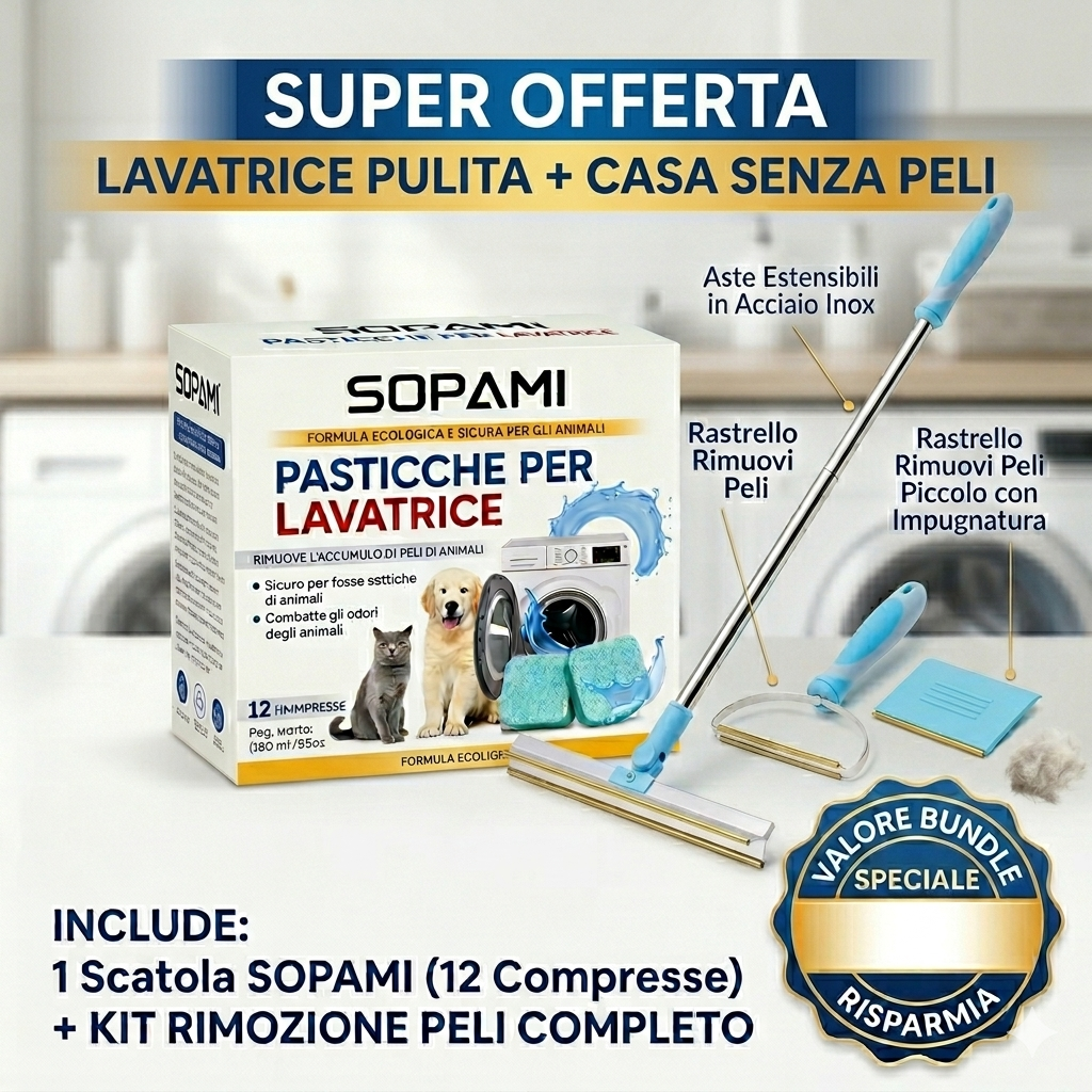 Mellow Sopami™ - Pasticche per lavatrice anti-peli di animali